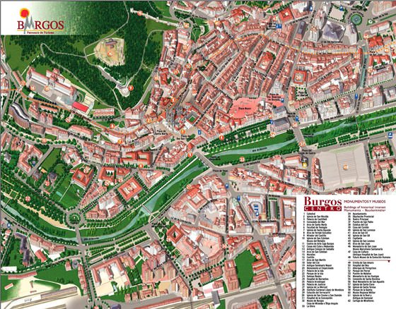 Große Karte von Burgos 1