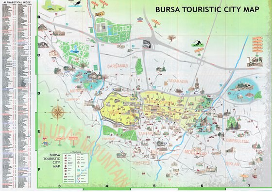 Große Karte von Bursa 1