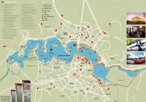 Große Karte von Canberra 1
