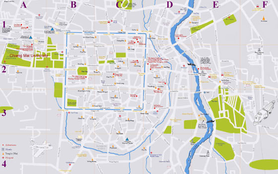 Large map of Chiang Mai 1