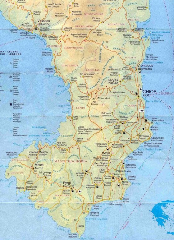 plan de Île de Chios