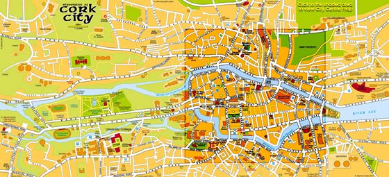 Detaillierte Karte von Cork City 2
