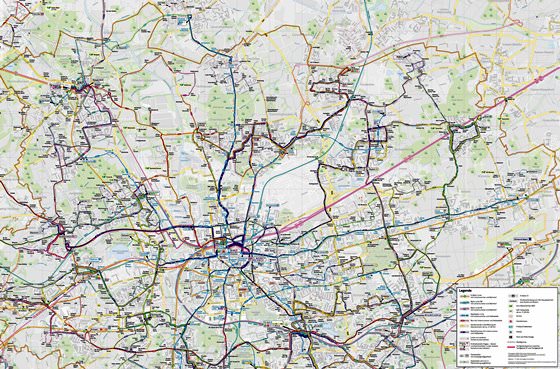 Gedetailleerde plattegrond van Dortmund
