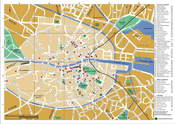 Detaillierte Karte von Dublin 2