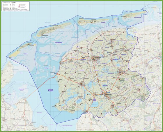 Детальная карта Фрисландии 1