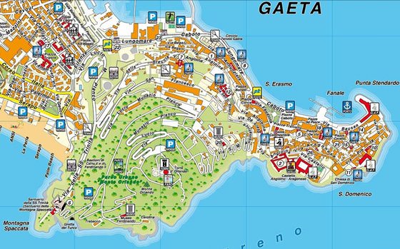 Große Karte von Gaeta 1