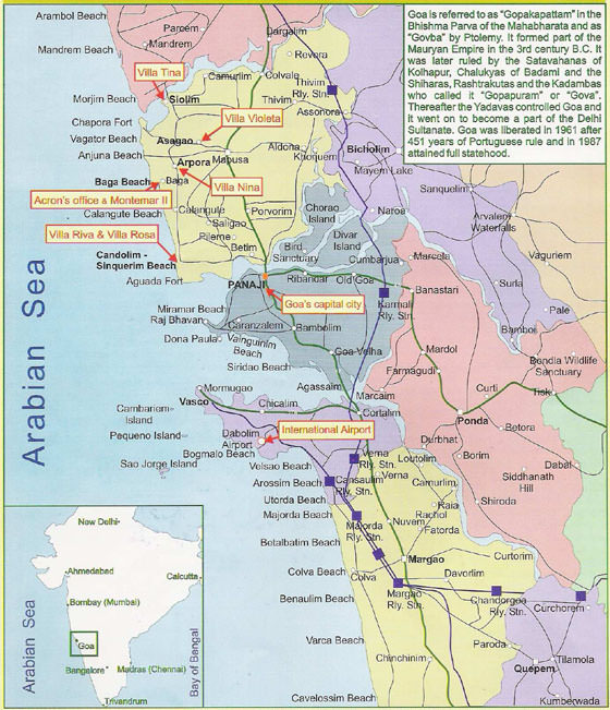 Große Karte von Goa 1