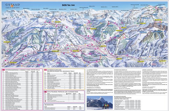 Große Karte von Gstaad 1