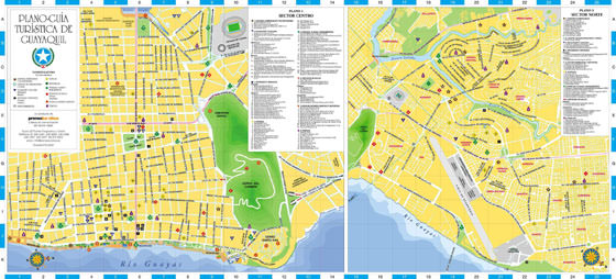Gedetailleerde plattegrond van Guayaquil