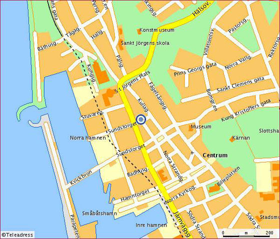 Детальная карта Хельсингборга 1