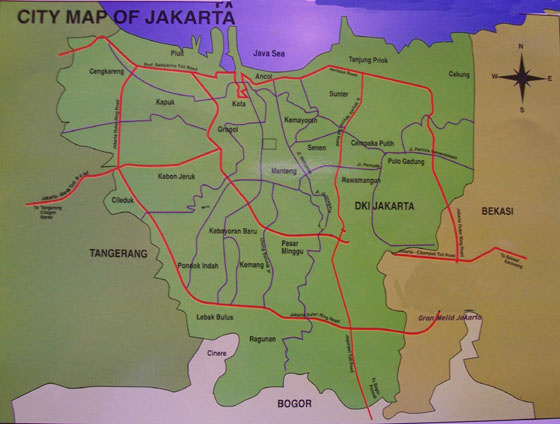 Large map of Jakarta 1