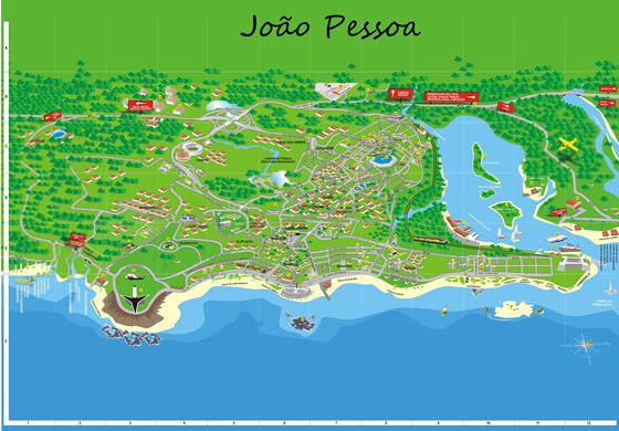 Подробная карта Жоао Пессоа 2