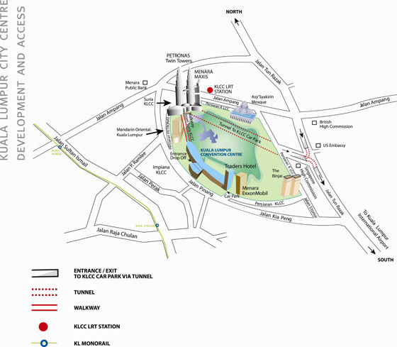 Detaillierte Karte von Kuala Lumpur 2
