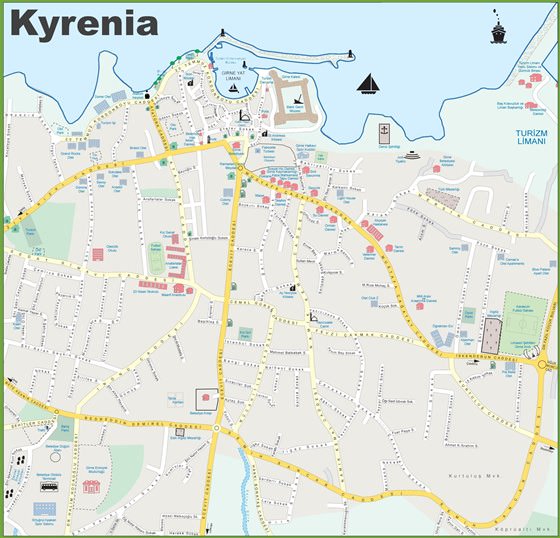 Large map of Kyrenia 1
