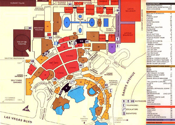 Detailed map of Las Vegas 2