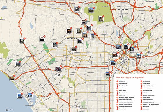 Büyük Haritası: Los Angeles 1