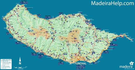 Детальная карта Мадейры 1