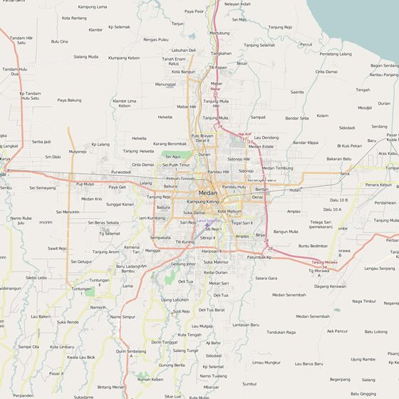 Detailed map of Medan 2