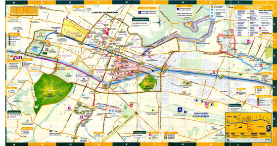 Large map of Medellin 1