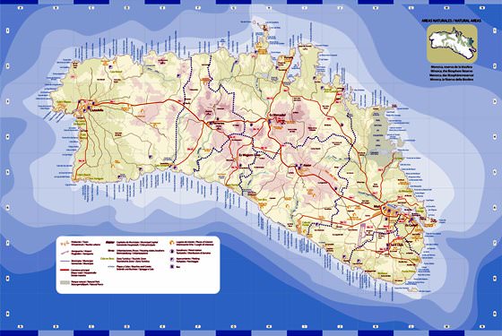 Mapa detallado de Menorca 2