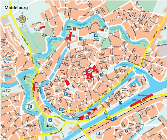 Детальная карта Мидделбурга 1
