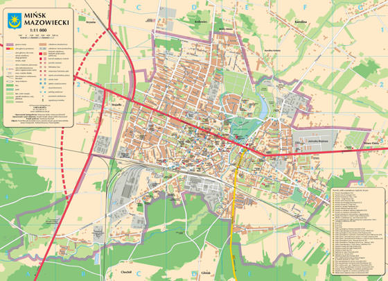 Detailed map of Minsk 2