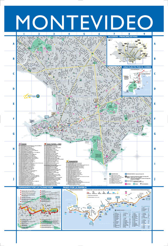 Large map of Montevideo 1