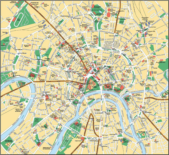 Große Karte von Moskau 1