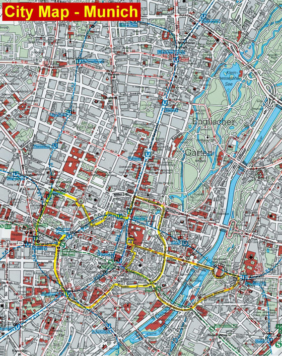 Büyük Haritası: Münih 1