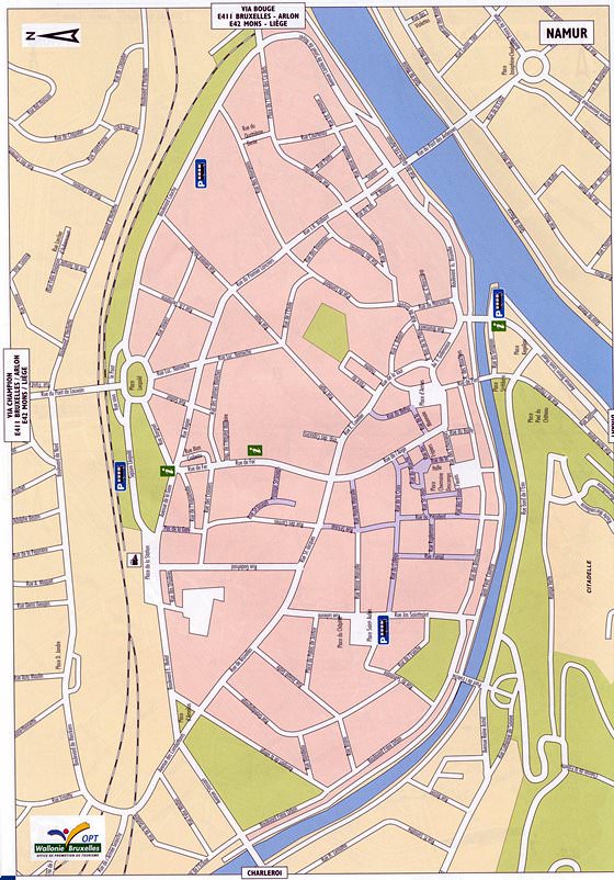 Große Karte von Namur 1
