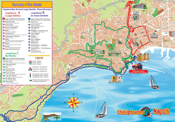Large map of Naples 1