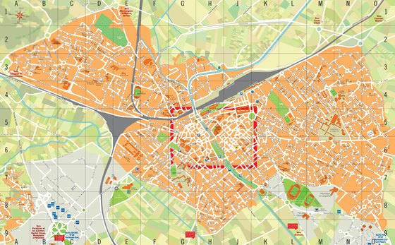 Подробная карта Нарбонны 2