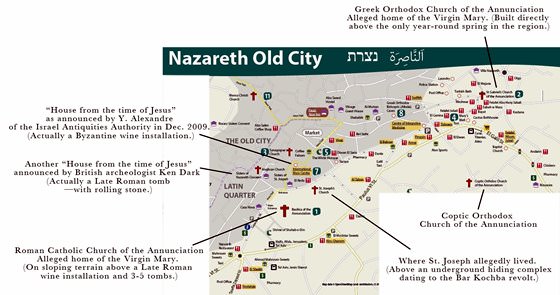 Detaillierte Karte von Nazareth 2