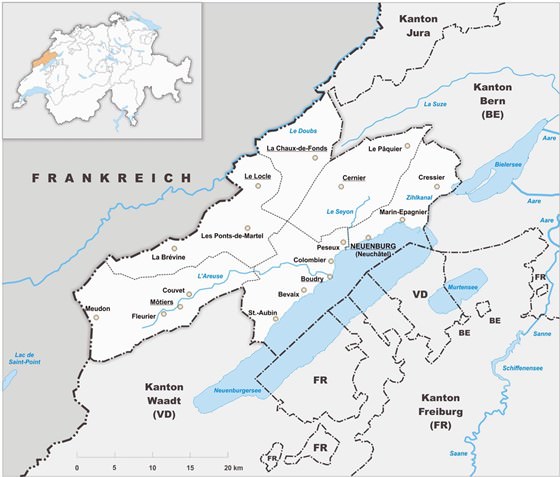 plan de Neuchâtel