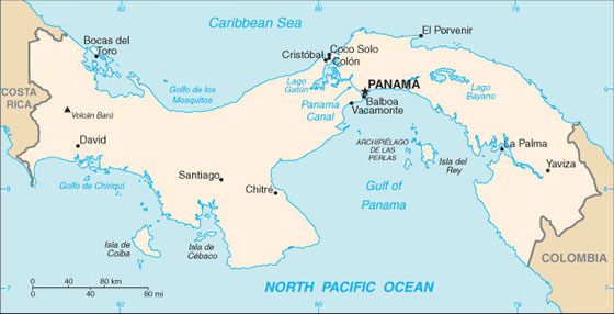 Детальная карта Панама Сити 1