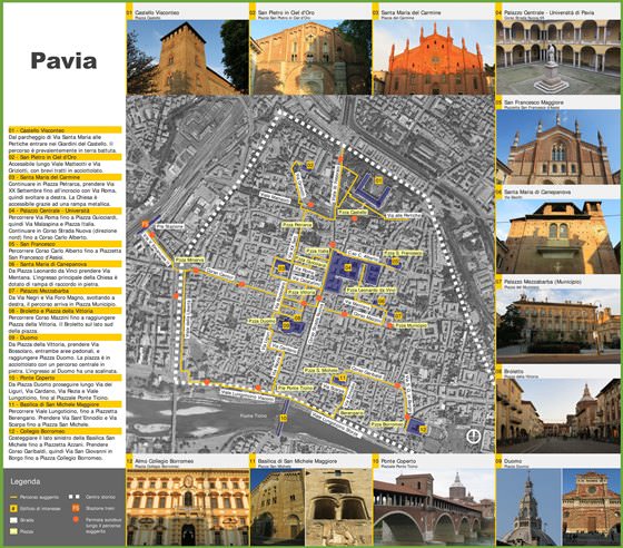 Detailed map of Pavia 2