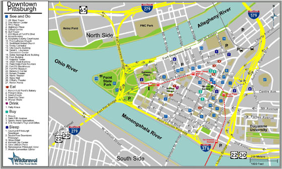 Carte de Pittsburgh