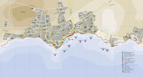 Large map of Playa Blanca 1
