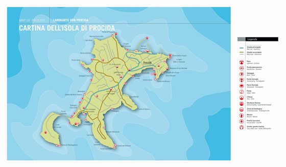 Große Karte von Insel Procida 1