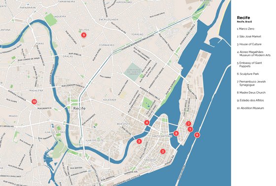 Large map of Recife 1