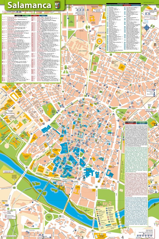 Hoge-resolutie kaart van Salamanca