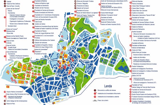 plan de Santiago de Compostela