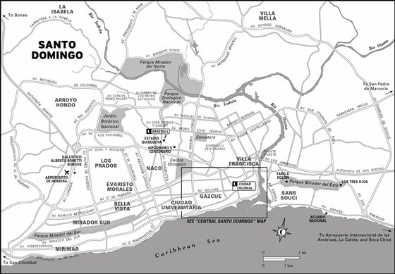 Детальная карта Санто Доминго 1
