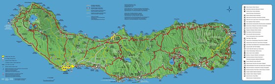 Large map of Sao Miguel Island 1