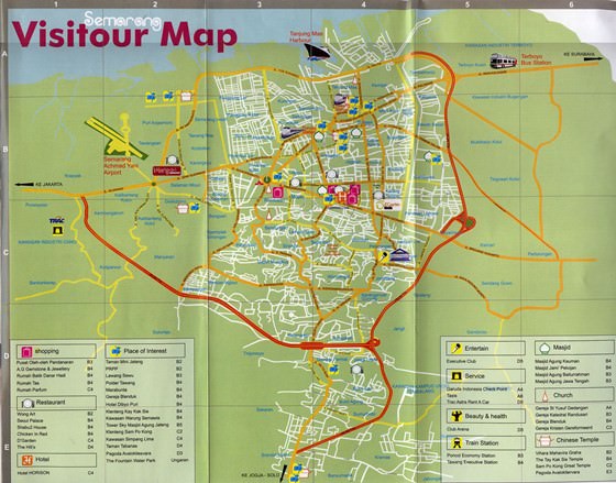 Large map of Semarang 1
