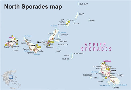 Large map of Sporades Island 1