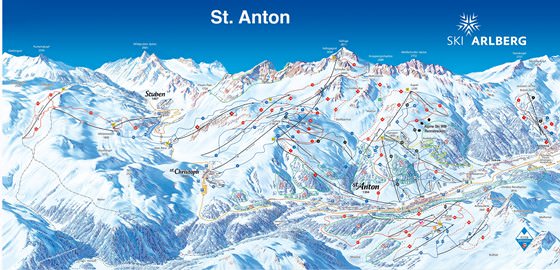 Детальная карта Санкт-Антона 1