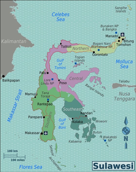 plan de Sulawesi