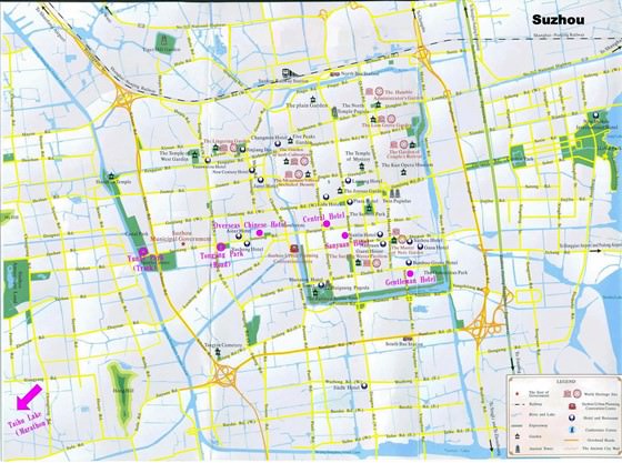 Large map of Suzhou 1