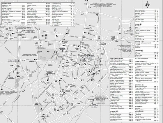 Детальная карта Ташкента 1